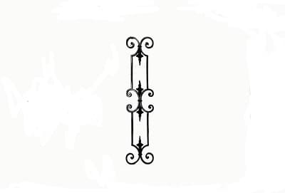 Baluster, räcke i gjutjärn