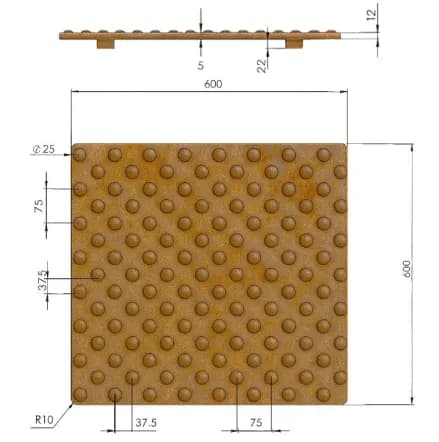 Detalj finish Corten