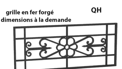 Smidesjärnsgaller - Referens QH