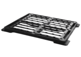 Platt fyrkantig grill - GPC 500