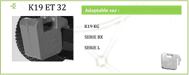 Mikrotraktor Kubota vikt 32 kg - K32