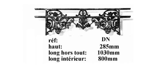Fönsterstöd i gjutjärn — ref DN